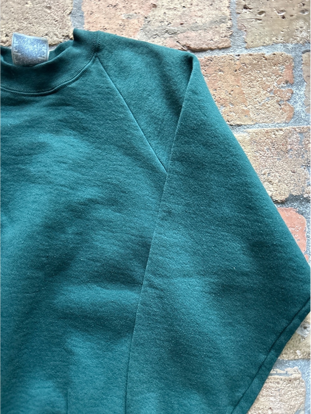 Fruit of the Loom Dark Green Crewneck Sweatshirt Large